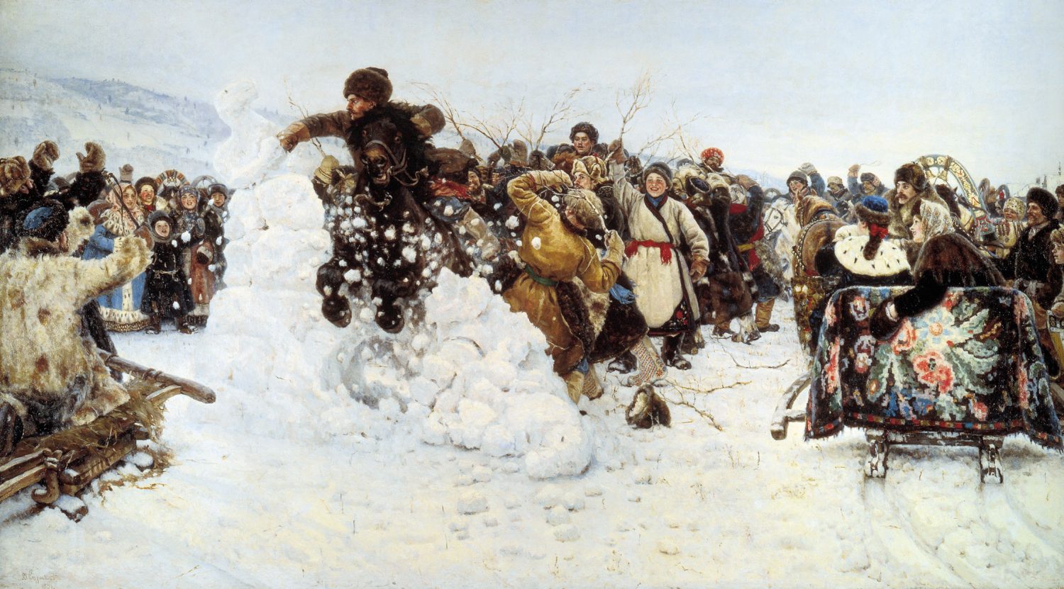 В. И. Суриков. Взятие снежного городка. 1891