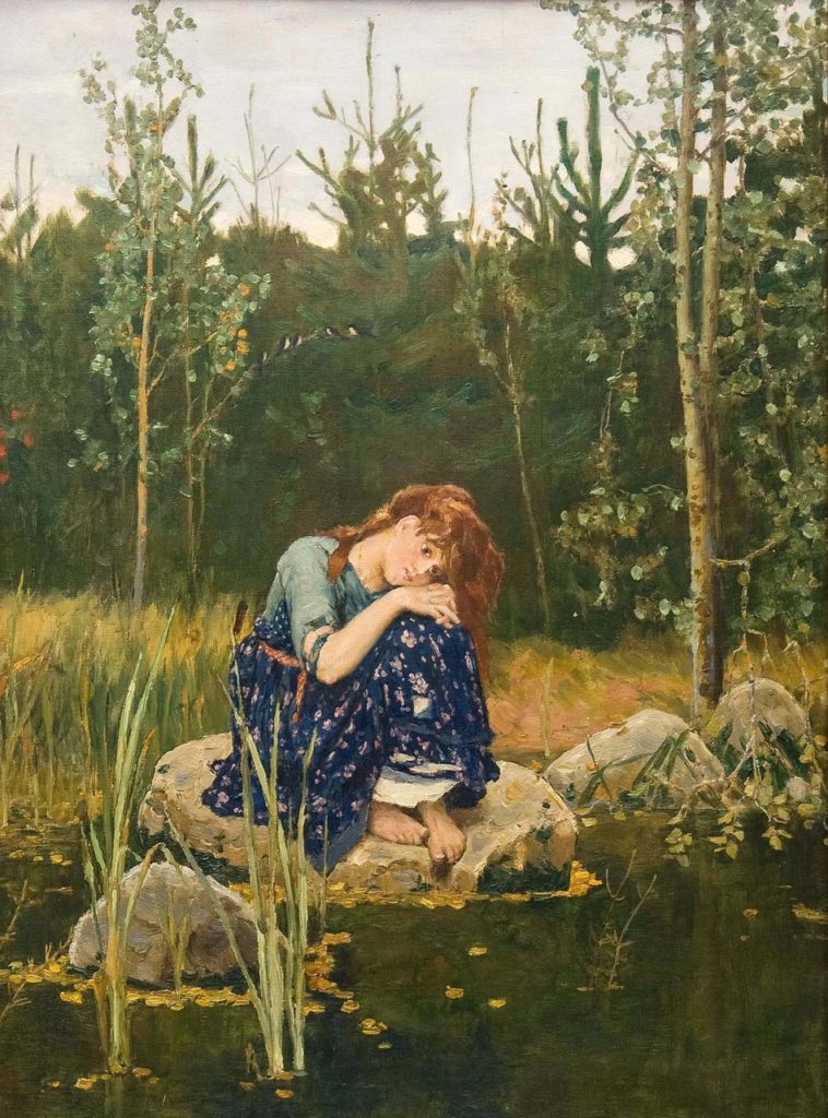 Reproduction du tableau de Viktor Mikhaïlovitch Vasnetsov, "Alenouckhka".