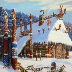 Peinture Russie ancienne Vsevolod Ivanov hiver russe