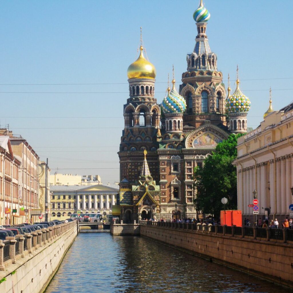 stage de russe à Saint-Pétersbourg, cathédrale Saint-Sauveur-sur-le-sang-versé